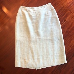 French linen skirt with full lining